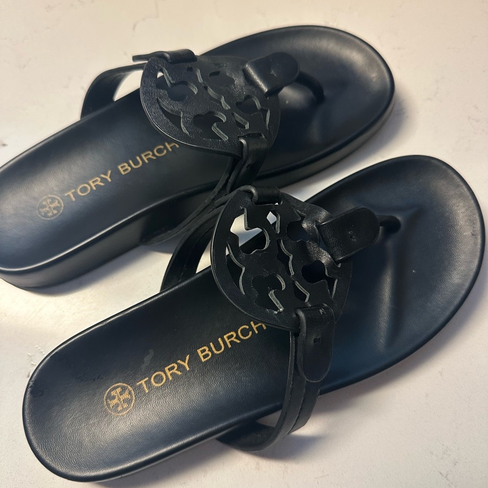 Tory Burch Black Cutout Sandals